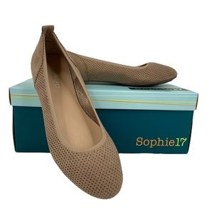 Sophie17 Womens Joy Slip On Ballet Flat Shoes, Blush